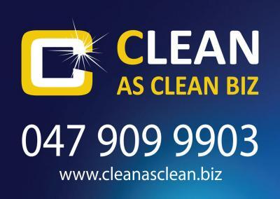 Cleanasclean Car Sign